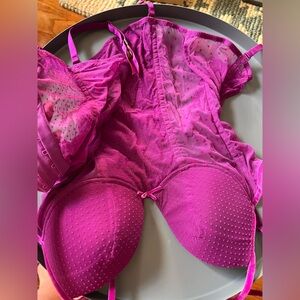 Intimissimi Vibrant Pink Lace Bra bustier